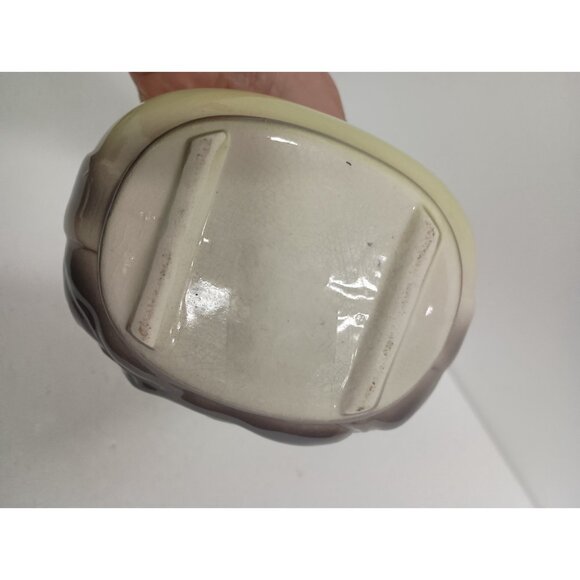 VTG Royal Copley Harmony Leaf Planter Vase Chartreuse Green Ceramic Mid Century - Picture 7 of 9